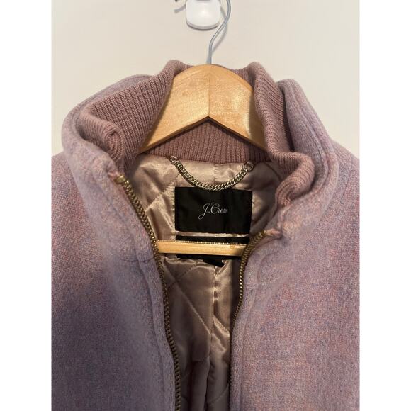 J.Crew Lodge Coat Italian Stadium-Cloth Wool Dusty Pink Nello Gori 8 - Picture 4 of 8